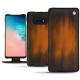 Funda de piel Samsung Galaxy S10E - Marron Patine