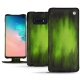 Housse cuir Samsung Galaxy S10E - Vert Patine