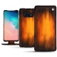 Housse cuir Samsung Galaxy S10E - Fauve Patine