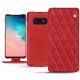 Custodia in pelle Samsung Galaxy S10E - Rouge troupelenc - Couture