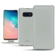 レザーケース Samsung Galaxy S10E - Gris PU