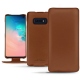 Capa em pele Samsung Galaxy S10E - Marron PU