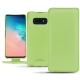 Funda de piel Samsung Galaxy S10E - Vert olive PU