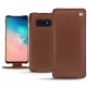 Lederschutzhülle Samsung Galaxy S10E - Marron délicat