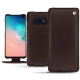 Housse cuir Samsung Galaxy S10E - Marron envoûtant