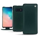 Custodia in pelle Samsung Galaxy S10E - Vert séduisant