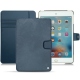 Apple iPad mini 4 leather case - Jean vintage ( Roughtcut - Pantone 285U  ) 