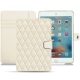Housse cuir Apple iPad mini 4 - Blanc - Couture ( Bologna - White ) 