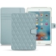 Apple iPad mini 4 leather case - Bleu ciel - Couture ( Nappa - Pantone 277C ) 