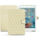 Apple iPad mini 4 leather case - Ivoire - Couture ( Sleek P C12 - White ) 