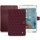 レザーケース Apple iPad mini 4 - Lie de vin - Couture ( Pantone 5115C ) 