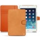 Apple iPad mini 5 leather case - Mandarine vintage ( Pantone 165C ) 