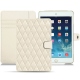 Custodia in pelle Apple iPad mini 5 - Blanc - Couture ( Bologna - White ) 