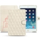 レザーケース Apple iPad mini 5 - Blanc escumo - Couture