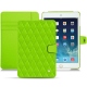Apple iPad mini 5 leather case - Vert fluo - Couture