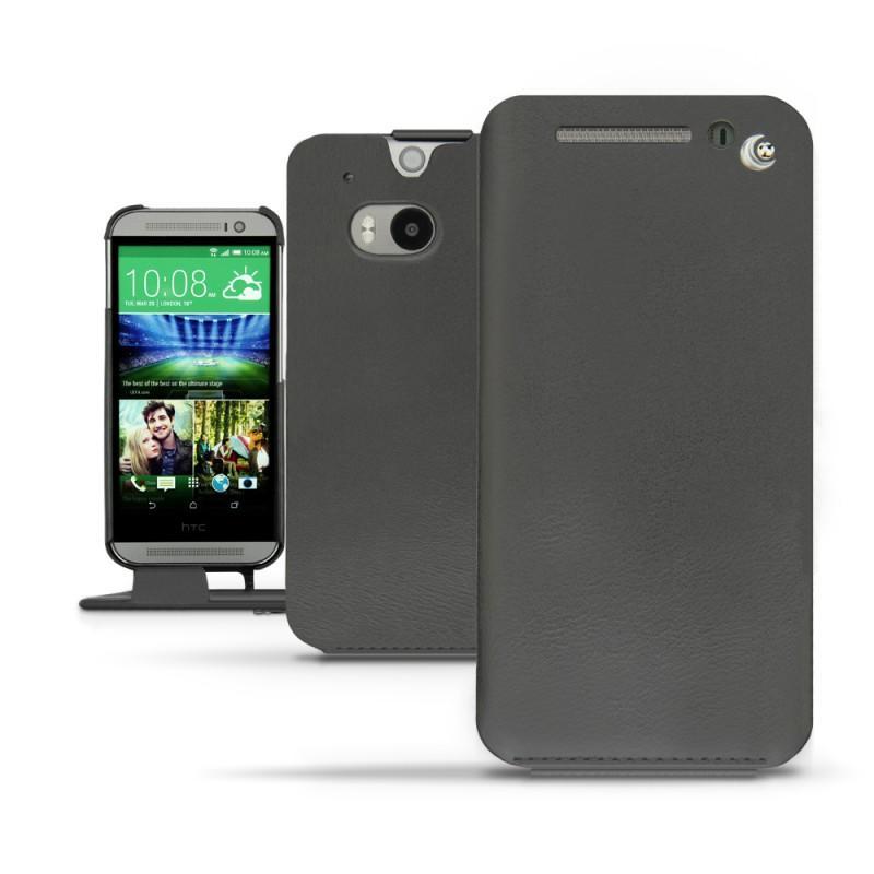 HTC One M8  leather case - Noir ( Nappa - Black ) 