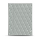 Magnetic Menu Cover - A5 - Gris - Couture ( Nappa - Pantone W428C ) 