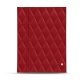 Menu magnetico - A5 - Rouge - Couture ( Nappa - Pantone 199C ) 