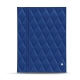 Speisekarte mit magnetischer Klappe - A5 - Bleu océan - Couture ( Nappa - Pantone 293C ) 