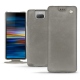 Custodia in pelle Sony Xperia 10 Plus - Acier vintage ( Pantone 403C ) 