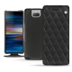 Capa em pele Sony Xperia 10 Plus - Noir - Couture ( Nappa - Black ) 