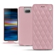 Lederschutzhülle Sony Xperia 10 Plus - Rose - Couture ( Nappa - Pantone 2365C ) 