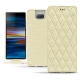 Custodia in pelle Sony Xperia 10 Plus - Ivoire - Couture ( Sleek P C12 - White ) 
