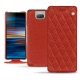 Capa em pele Sony Xperia 10 Plus - Papaye - Couture ( Pantone 180C ) 