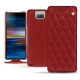 Custodia in pelle Sony Xperia 10 Plus - Tomate - Couture ( Pantone 187C ) 