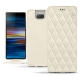 Custodia in pelle Sony Xperia 10 Plus - Blanc escumo - Couture