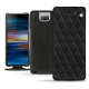 Capa em pele Sony Xperia 10 Plus - Negre poudro - Couture