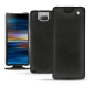Sony Xperia 10 Plus leather case - Negre poudro