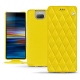 Custodia in pelle Sony Xperia 10 Plus - Jaune fluo - Couture