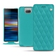 Capa em pele Sony Xperia 10 Plus - Bleu fluo - Couture
