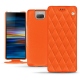 Lederschutzhülle Sony Xperia 10 Plus - Orange fluo - Couture