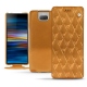 Funda de piel Sony Xperia 10 Plus - Or Maïa - Couture