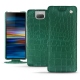 Capa em pele Sony Xperia 10 Plus - Crocodile pino