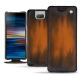 Capa em pele Sony Xperia 10 Plus - Marron Patine