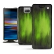 Sony Xperia 10 Plus leather case - Vert Patine