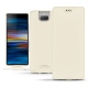 Capa em pele Sony Xperia 10 Plus - Blanc PU