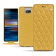 Lederschutzhülle Sony Xperia 10 - Mimosa - Couture ( Pantone 141C ) 