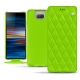 Capa em pele Sony Xperia 10 - Vert fluo - Couture