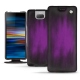 Lederschutzhülle Sony Xperia 10 - Violet Patine