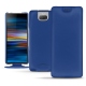 Lederschutzhülle Sony Xperia 10 - Bleu Océan PU