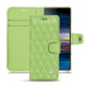 Custodia in pelle Sony Xperia 10 - Vert olive - Couture ( Nappa - Pantone 578U ) 