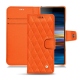 Sony Xperia 10 leather case - Orange fluo - Couture