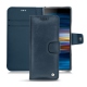 Housse cuir Sony Xperia 10 Plus - Jean vintage ( Roughtcut - Pantone 285U  ) 