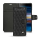 Housse cuir Sony Xperia 10 Plus - Noir - Couture ( Nappa - Black ) 