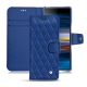 Custodia in pelle Sony Xperia 10 Plus - Bleu océan - Couture ( Nappa - Pantone 293C ) 