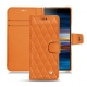 Housse cuir Sony Xperia 10 Plus - Orange - Couture ( Nappa - Pantone 1495U ) 